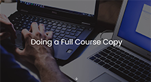 Do your own course copy