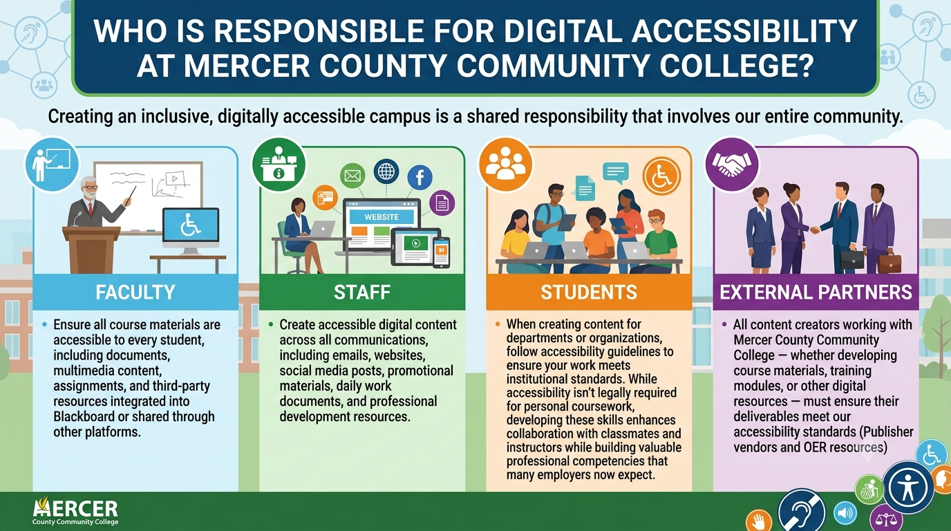 Responsibility chart for Accessibility  